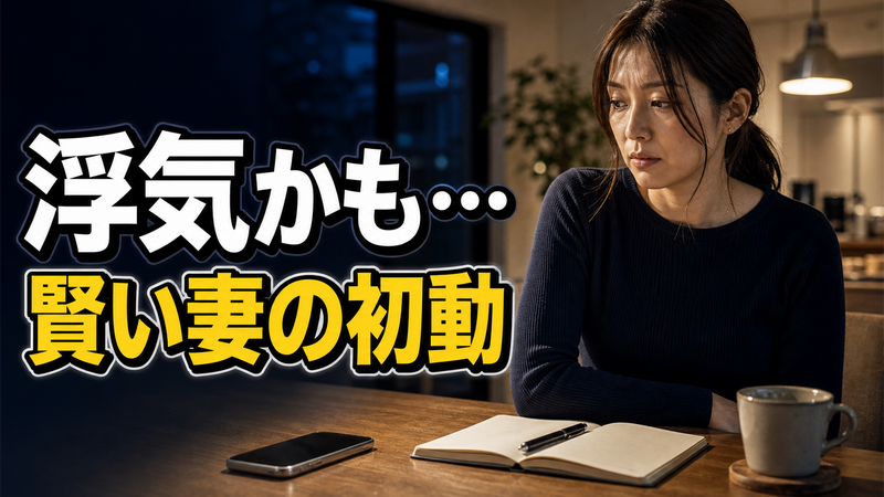 旦那の浮気を疑ったら動く前に読む｜賢い妻が絶対後悔しない7つの行動
