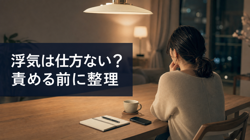 セックスレス浮気は仕方ない？証拠と判断軸