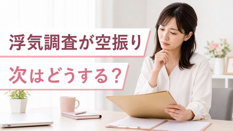 浮気調査が空振りだったら？追加調査を決める前の15分確認手順