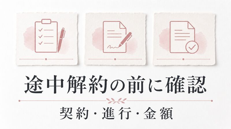 探偵の調査を途中でやめたいときは？契約書を確認する順番と相談準備