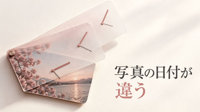 浮気を疑う写真の日付が違うときは？撮影・保存・受信を分ける確認メモ