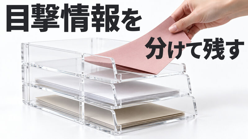 浮気の目撃情報を聞いたら？事実と伝聞を分ける確認メモ
